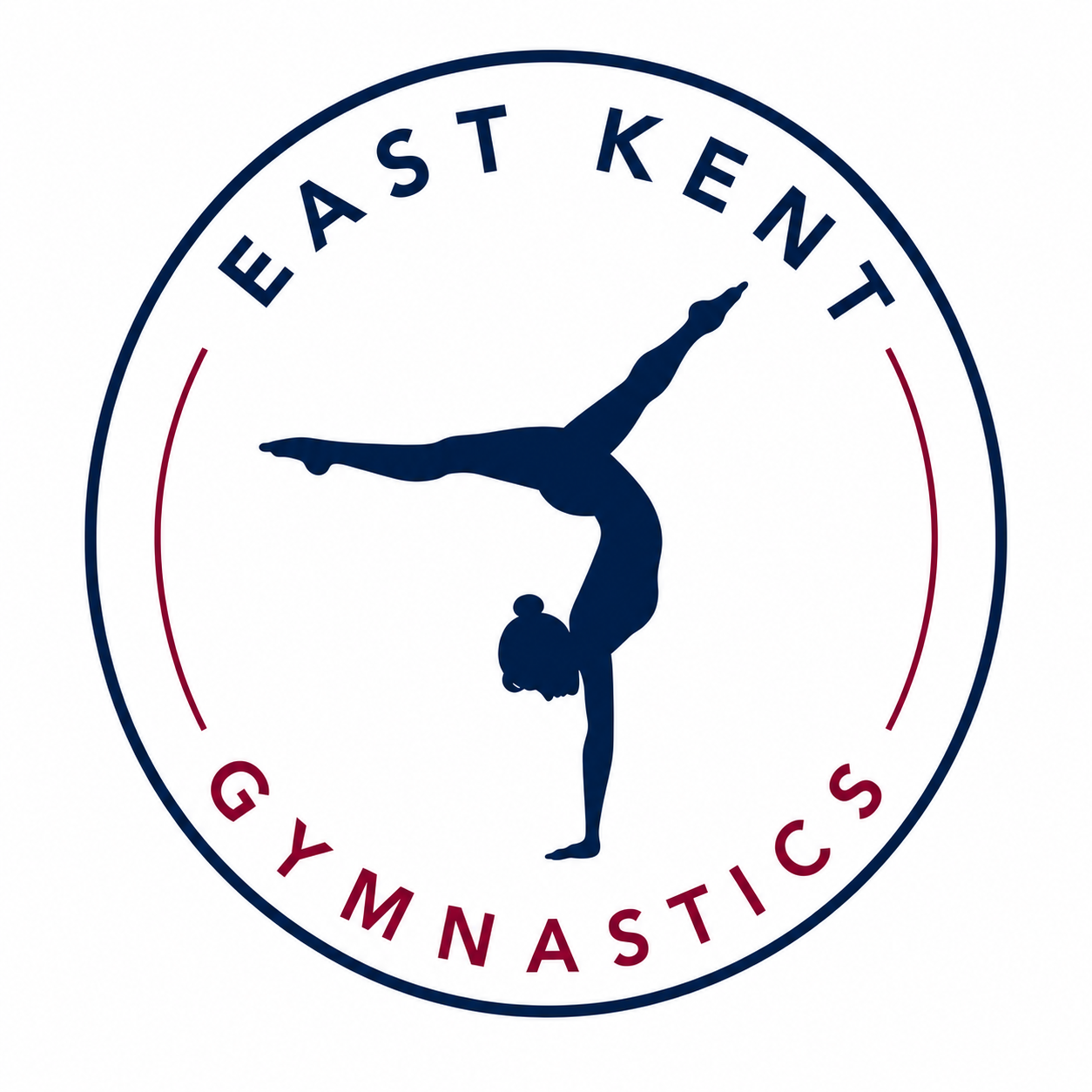 Logo for East Kent Gymnastics. Click to return to the homepage.
